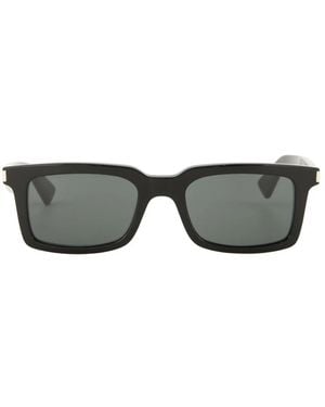 Saint Laurent Accessoires ,Zwart ,Sl 860 Zonnebril - Grijs