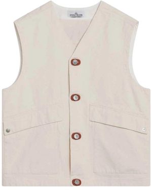 Stone Island Waistcoats - Natural