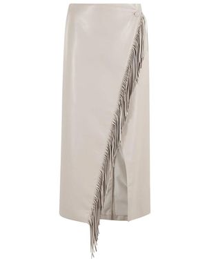 Isabelle Blanche Midi Skirts - Gris