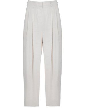Ottod'Ame Broeken ,Polyester Wijde Broek - Grijs