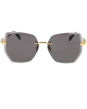 BVLGARI Accessoires ,Geel ,Zonnebrillen - Grijs