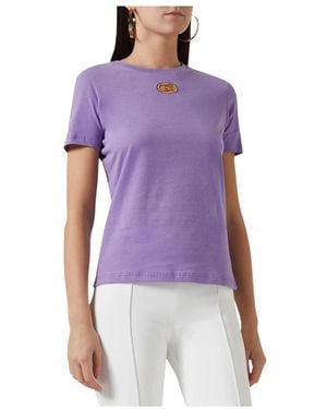 Elisabetta Franchi T-Shirts - Purple