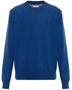 Burberry Cashmere Knitwear - Blu