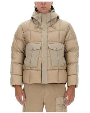 C.P. Company Jassen ,Grijs ,Tempest Combo Down Jacket - Naturel