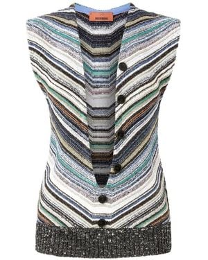 Missoni Sleeveless Tops - Grey