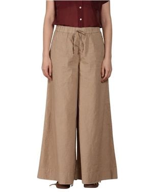 Mason's Wide Trousers - Brown