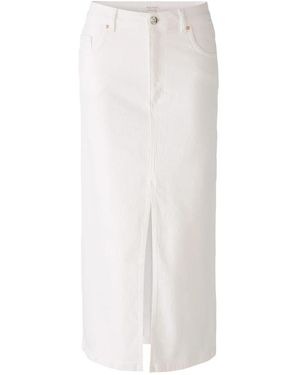 Ouí Midi Skirts - White