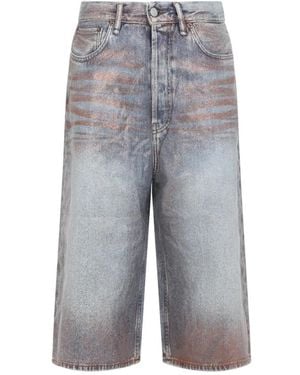 Acne Studios Denim Short - Grau