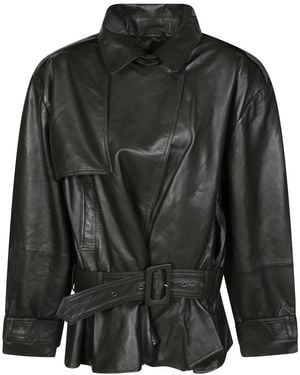 ROTATE BIRGER CHRISTENSEN Trench Coats - Black