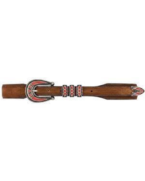 Alberto Luti Western Suède Riem - Bruin