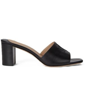Ralph Lauren Heeled Mules - Black