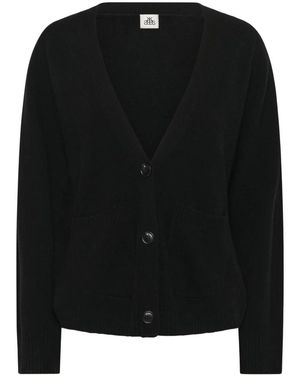 Karen By Simonsen Textured Button Cardigan - Zwart