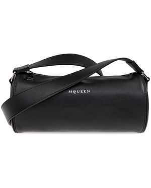 McQueen Schultertasche Roller Klein - Schwarz