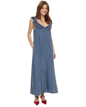 Numph Maxi Dresses - Azul