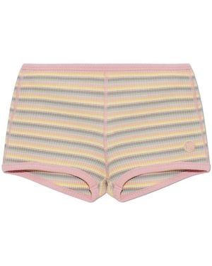 Amiri Ma Gestreifter Micro Short - Natur