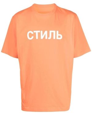 Heron Preston T-Shirts - Oranje