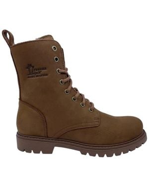 Panama Jack Lace-Up Boots - Marrone