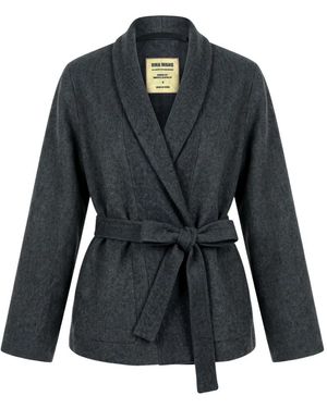Uma Wang Seiden- Und Kaschmirjacke - Schwarz
