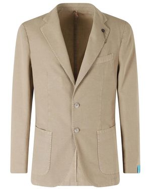Santaniello Jassen ,Bruin ,Katoen Gabardina Monopetto - Naturel