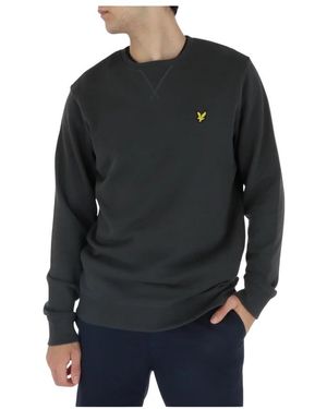 Lyle & Scott Hoodies & Sweatvesten ,Grijs ,Katoen Sweatshirt - Zwart