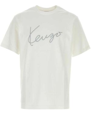 KENZO Tops ,Wit ,Signature Classic T-Shirt