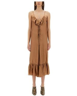 Dries Van Noten Midi Dresses - Brown