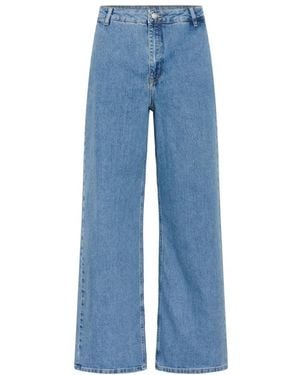 My Essential Wardrobe Wide Jeans - Blue