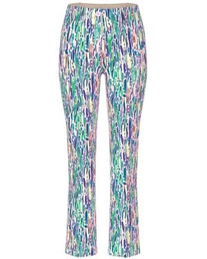Marc Cain Cropped Trousers - Blue