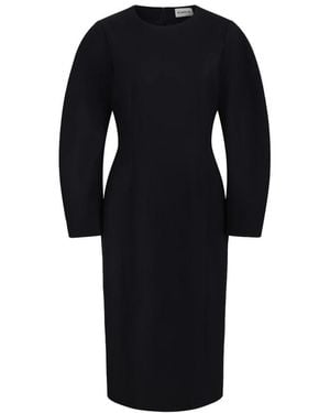 P.A.R.O.S.H. P.A.R.O..H. ,Kleedjes ,Zwart ,Wol Sallia Bi Stretch Jurk