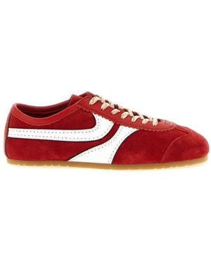 Dries Van Noten Suede Trainers - Red