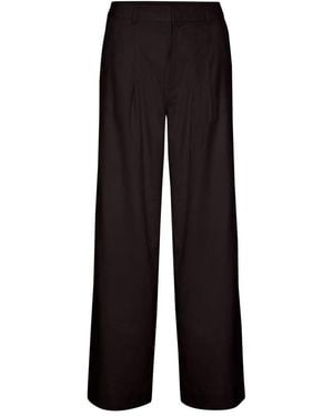 Gestuz Zwarte Linnen Hoge Taille Broek