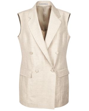 Tagliatore Vests - Natural