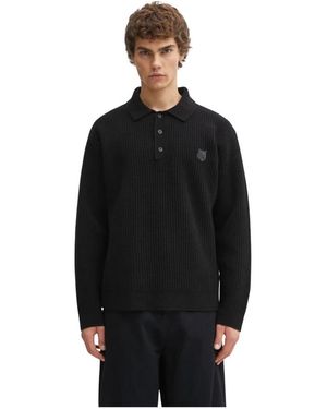 Maison Kitsuné Round-Neck Knitwear - Nero