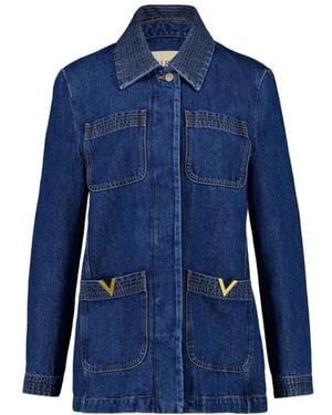 Valentino Denim Jackets - Blue