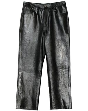 Soulland Leather Trousers - Gris