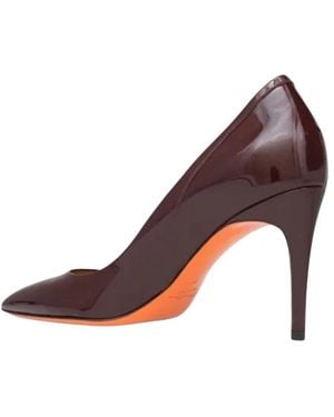 Santoni Schoenen ,Bruin ,Leer Audrey Pump