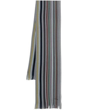 Paul Smith Schal Mit Fransen - Grau