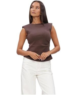Y.A.S Yaspina Sl Top Noos - Bruin