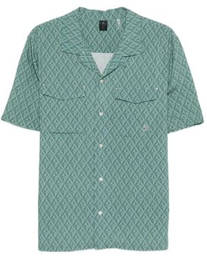 Moose Knuckles Overhemden ,Groen ,Short Sleeve Shirts
