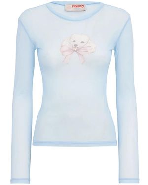 Fiorucci Long Sleeve Tops - Blue