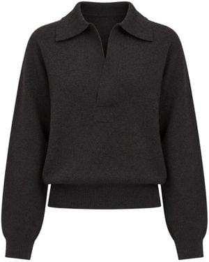 Victoria Beckham Tops ,Grijs ,Polo Shirts - Zwart