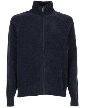 Rrd Maglia Velluto Con Zip - Blauw