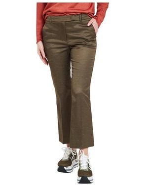 Via Masini 80 Wide Trousers - Green