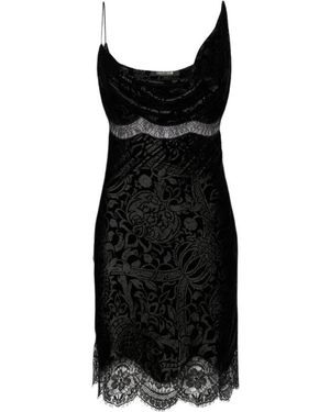 Roberto Cavalli Short Dresses - Black