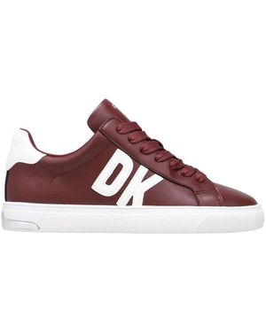 DKNY Schoenen ,Bruin ,Leer Abeni Logo Low-Top Sneaker - Paars