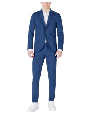 MULISH Single Breasted Suits - Blue