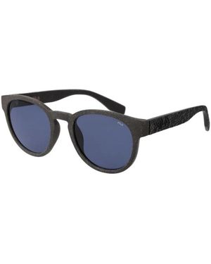 Fila Accessoires ,Grijs ,Uv Bescherming Zonnebril - Blauw