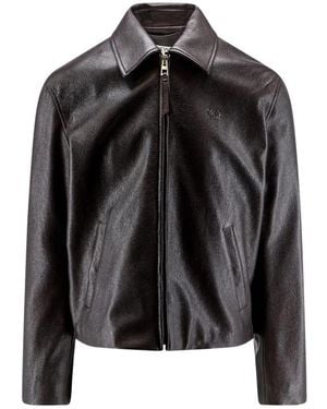 Loewe Anagram Lederjacke - Schwarz