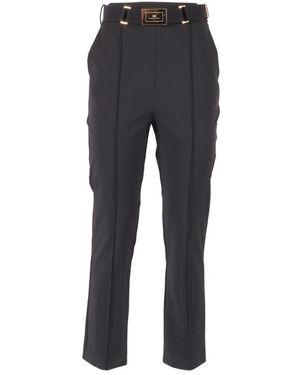 Elisabetta Franchi Straight Pants - Gray