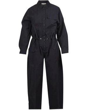 Ottod'Ame Jumpsuit Met Trekkoord - Blauw